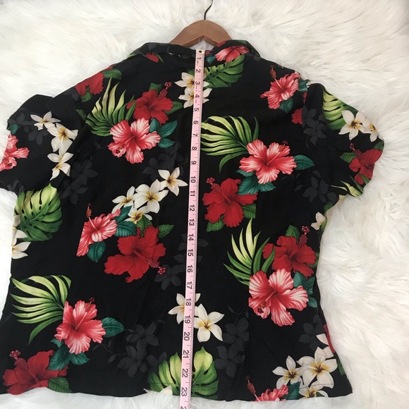 MD Fashion Hawaiian Floral Print Button Down - Picture 3 of 6